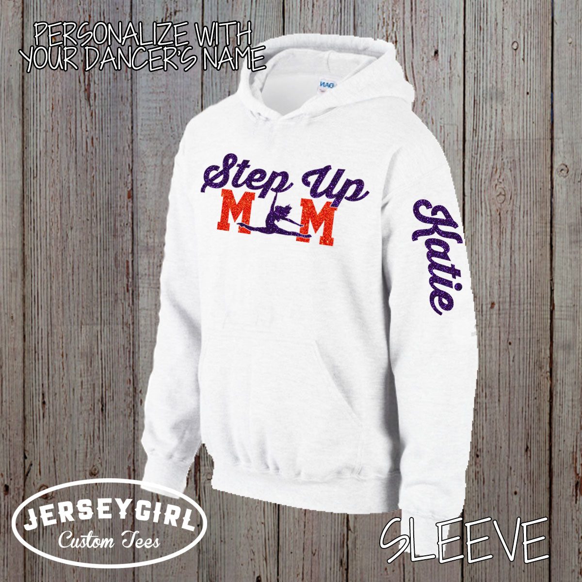 dance mom sweatshirt with dancer's name