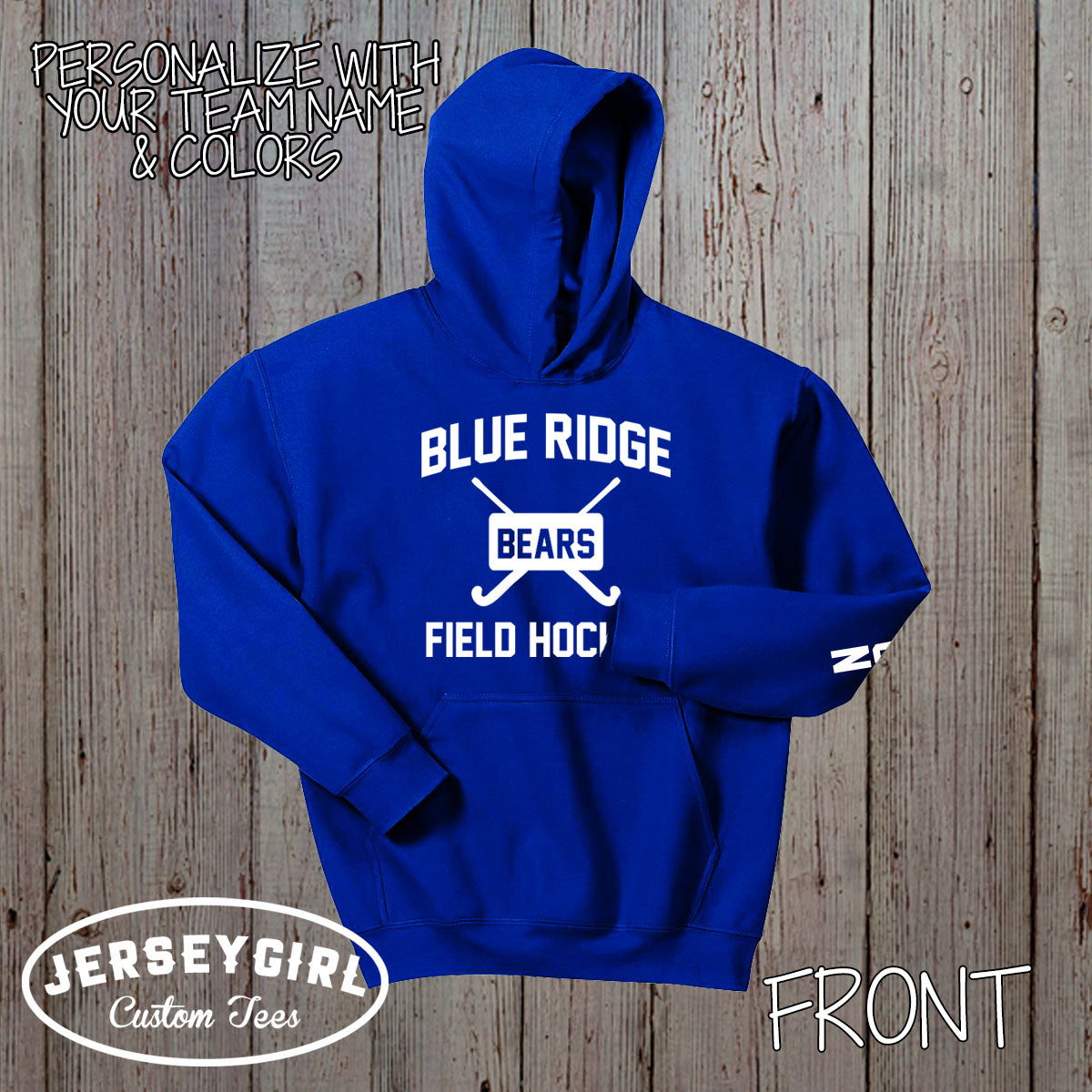 custom field hockey hoodies