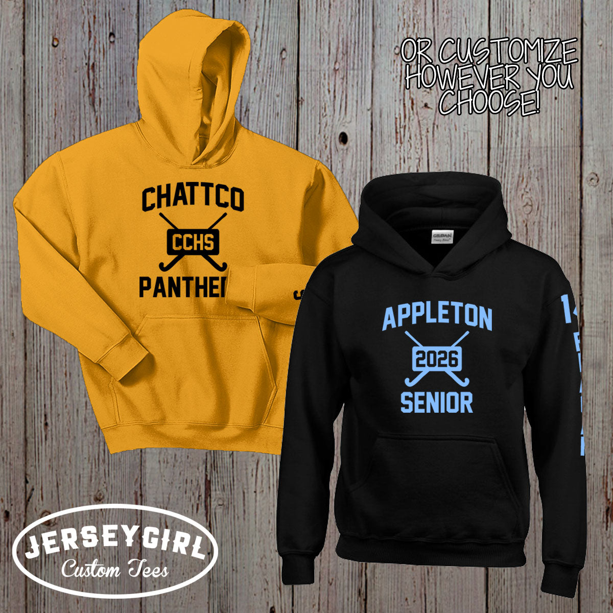 custom field hockey hoodies
