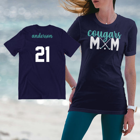 custom field hockey mom shirt
