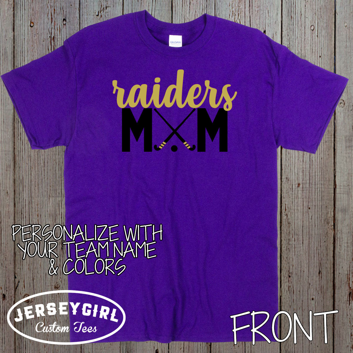 custom field hockey mom shirt