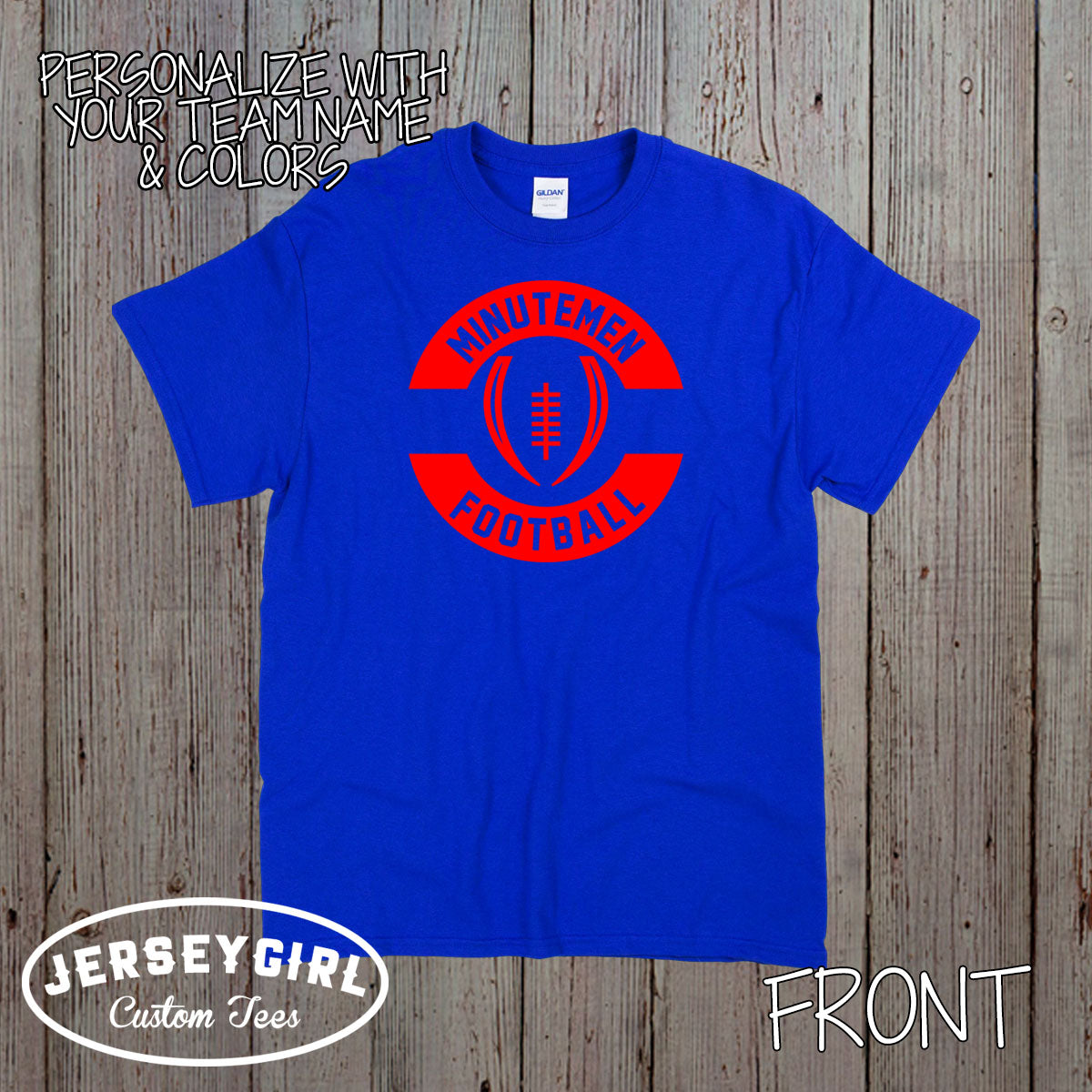 personalized football team shirt