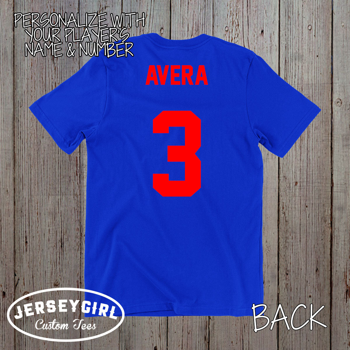 personalized football team shirt