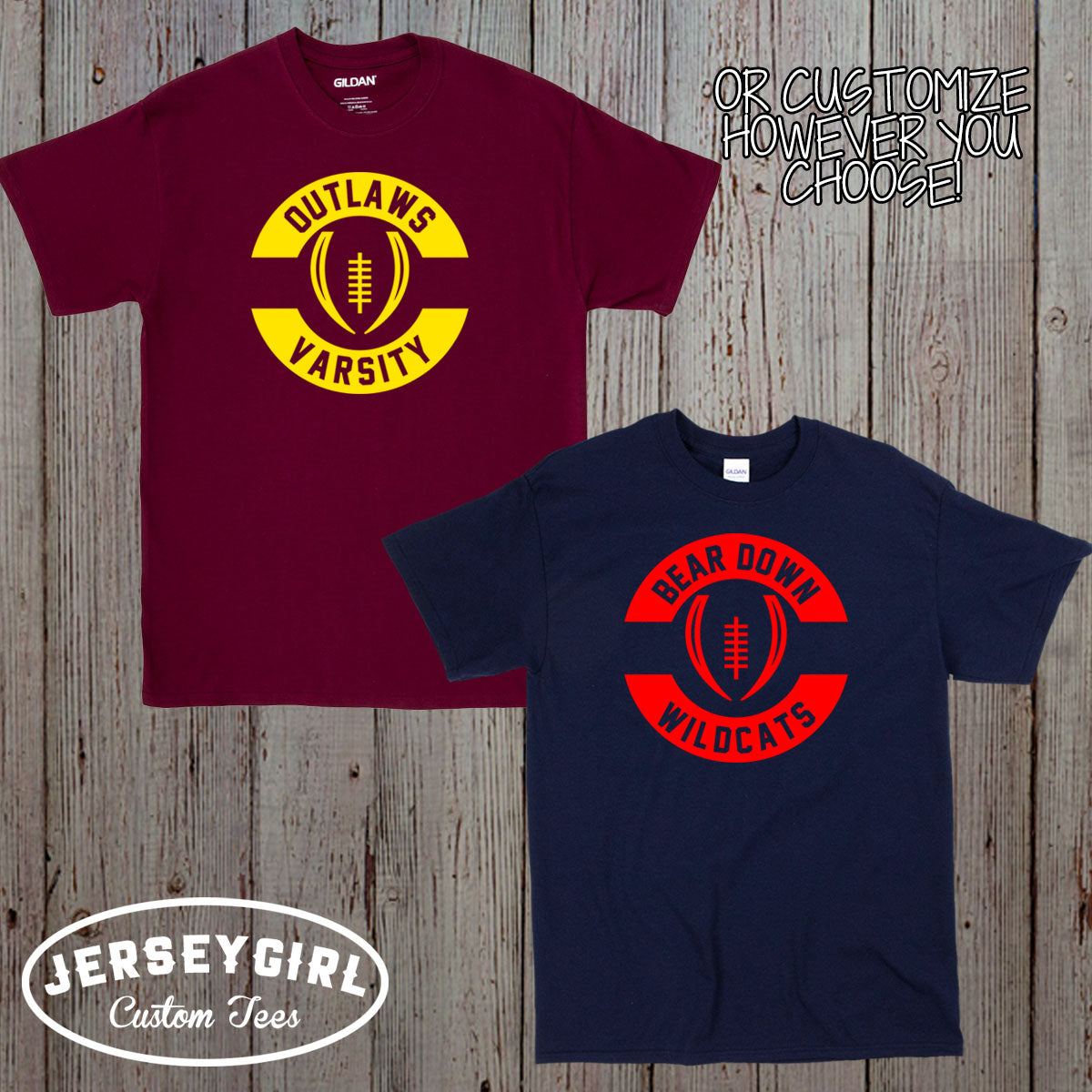 personalized football team shirt