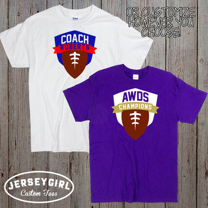 Custom Football Team Shirt with Name & Number