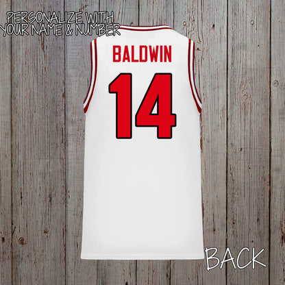 Custom Red & Black Basketball Jersey