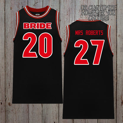 Custom Red & Black Basketball Jersey
