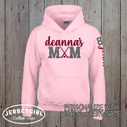 custom field hockey mom hoodie