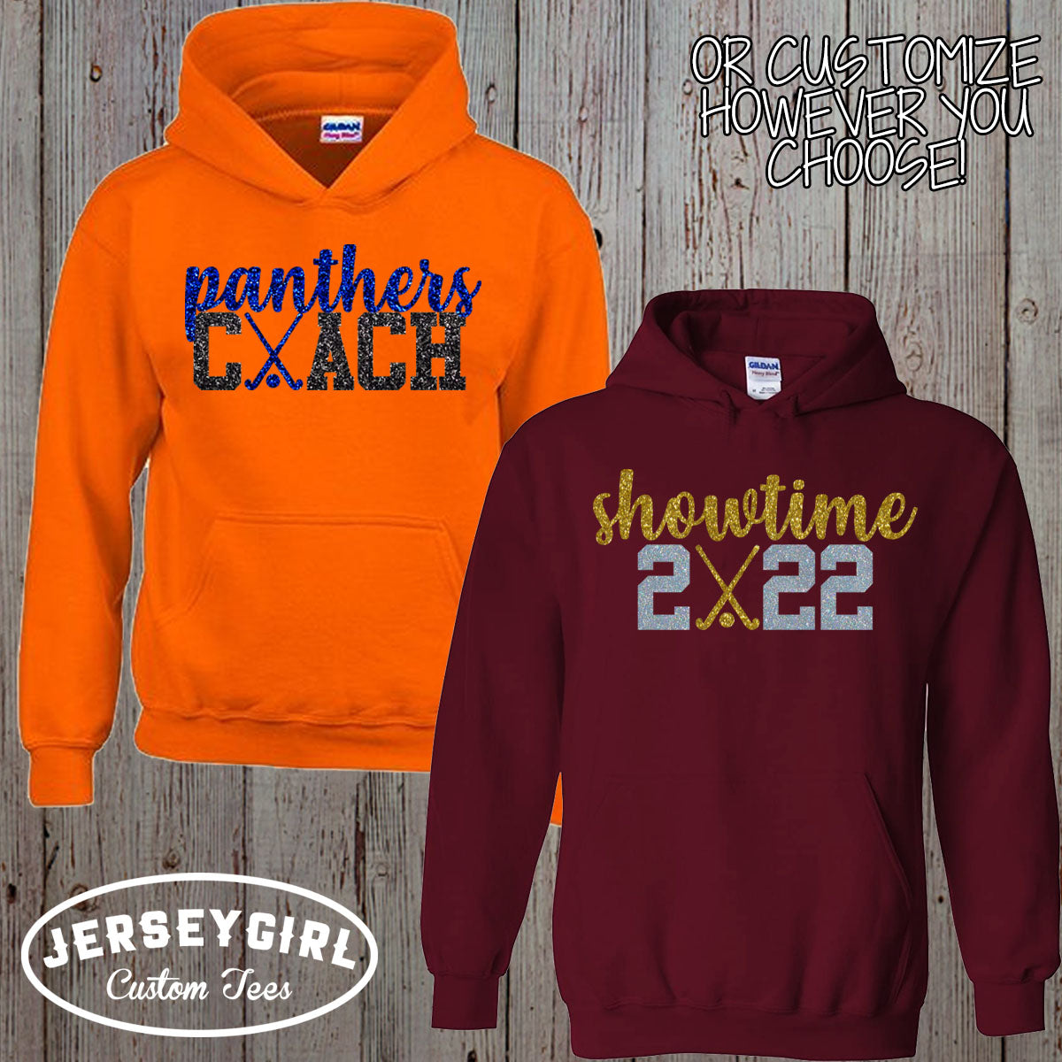 custom field hockey mom hoodie