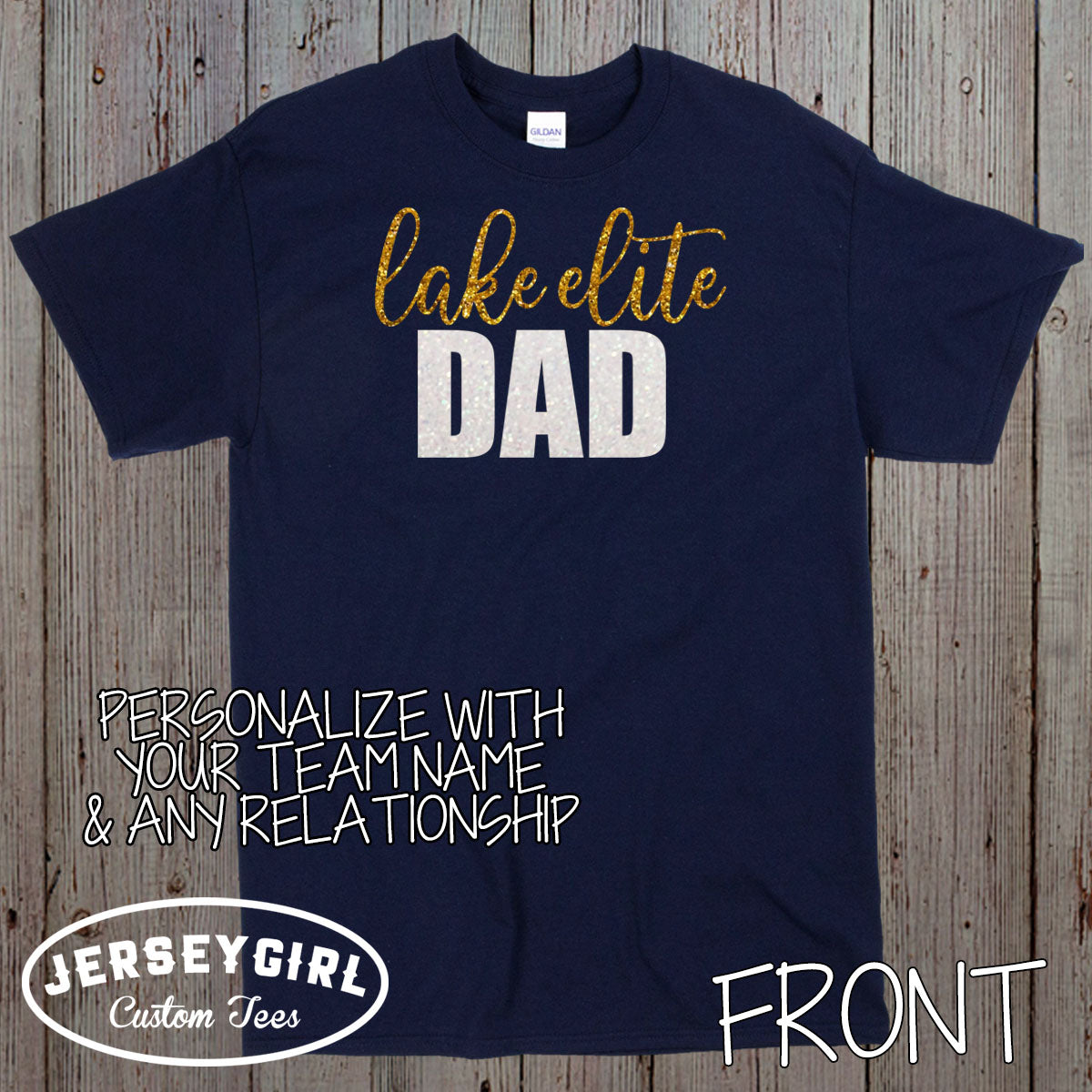 custom glitter gymnastics parent shirts