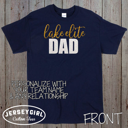 custom glitter gymnastics parent shirts