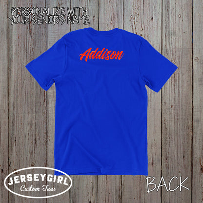 custom glitter high school senior shirts
