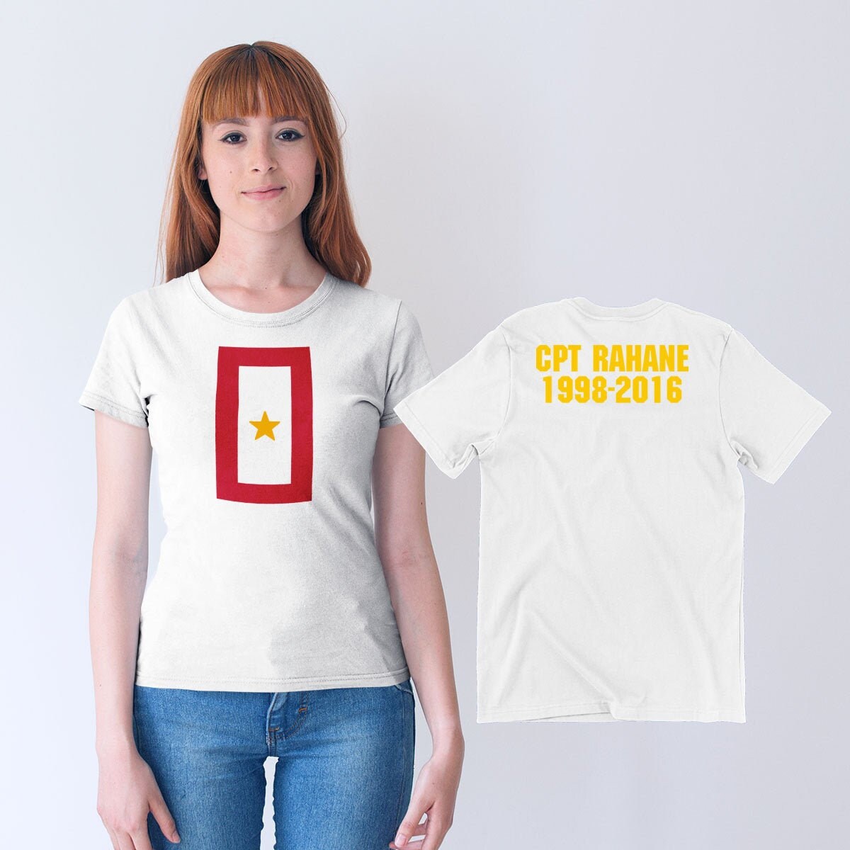 Custom Gold Star Flag Shirt