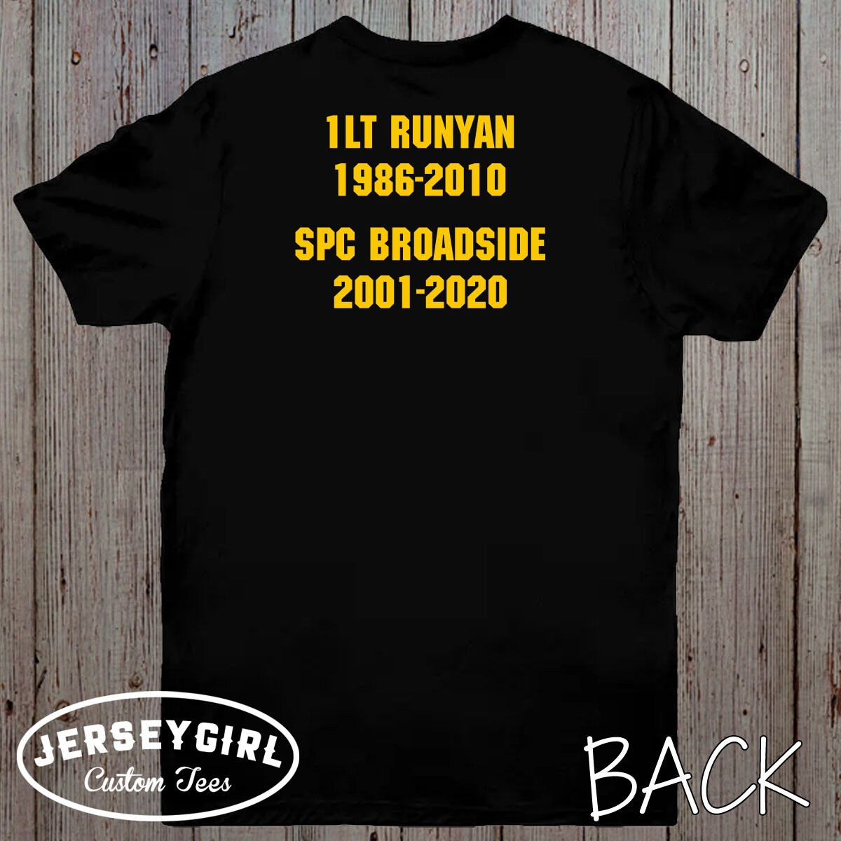 Custom Gold Star Flag Shirt