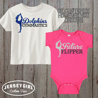 custom gymnastics sibling shirts