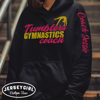 custom gymnastics coach hoodie