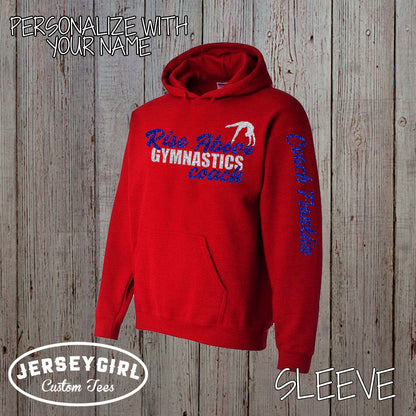 custom gymnastics coach hoodie