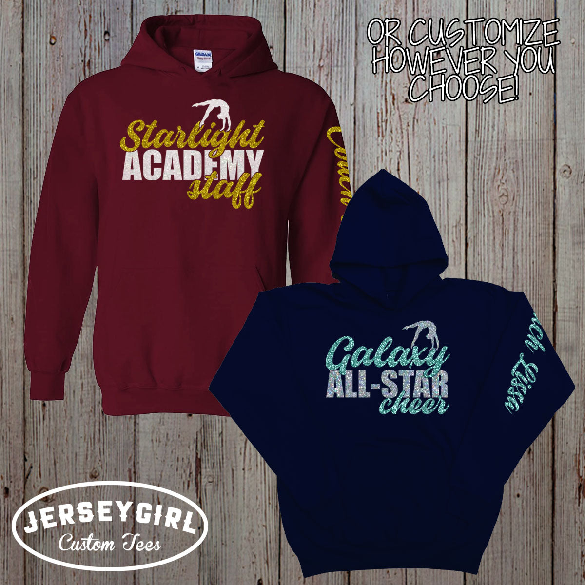 custom gymnastics coach hoodie
