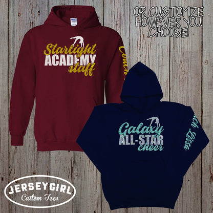 custom gymnastics coach hoodie