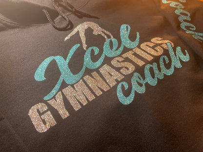 custom gymnastics coach hoodie