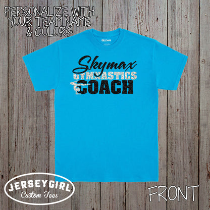 glitter gymnastics coach shirt