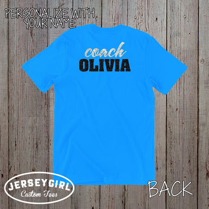 glitter gymnastics coach shirt