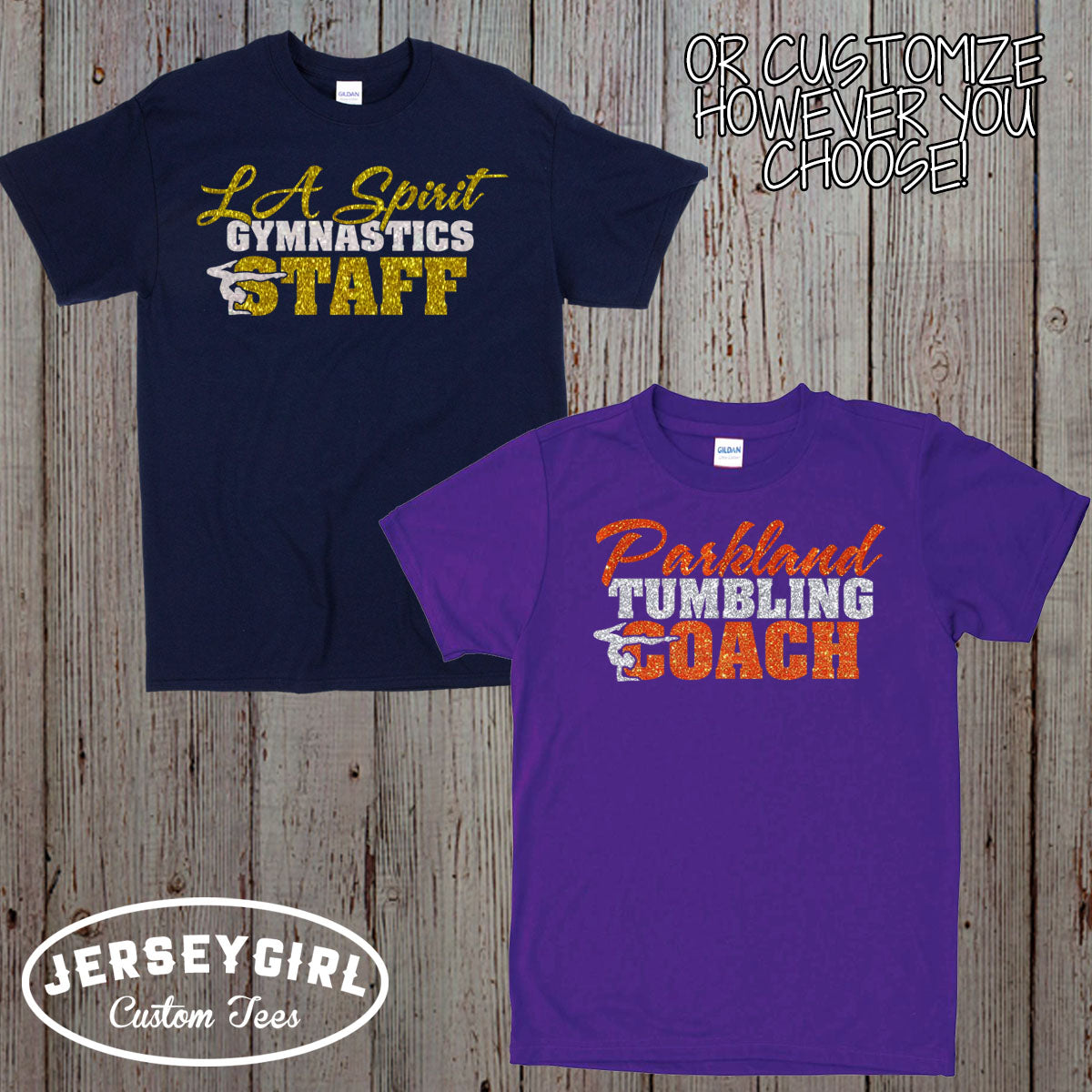 glitter gymnastics coach shirt
