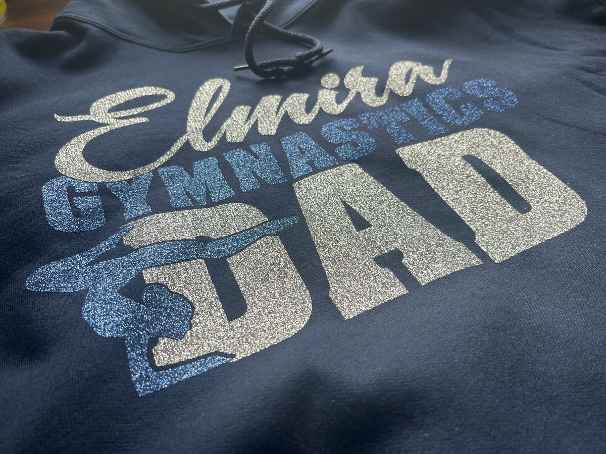 custom gymnastics dad hoodie