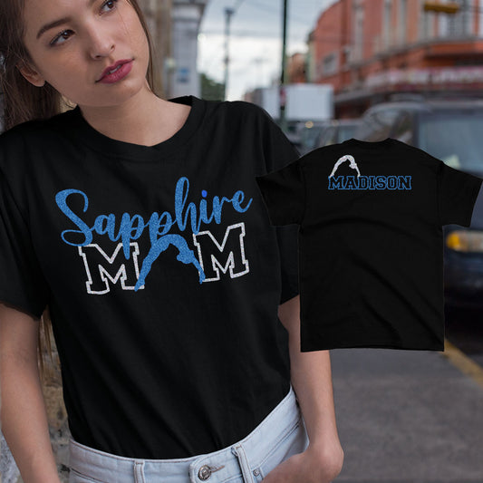 custom gymnastics mom t-shirt