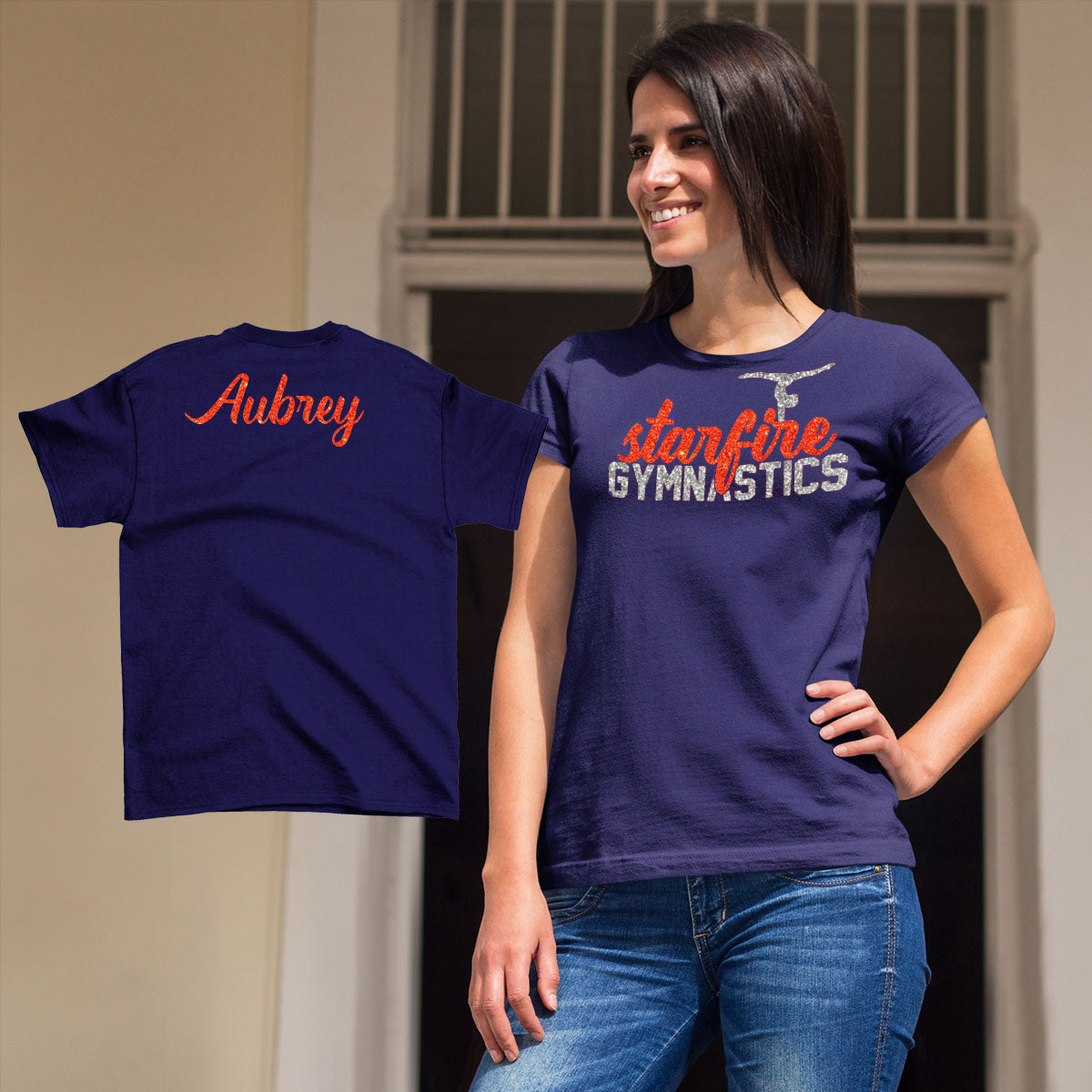 custom gymnastics shirt with name