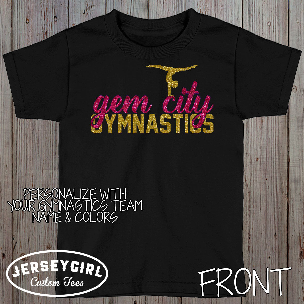 custom gymnastics shirt with name