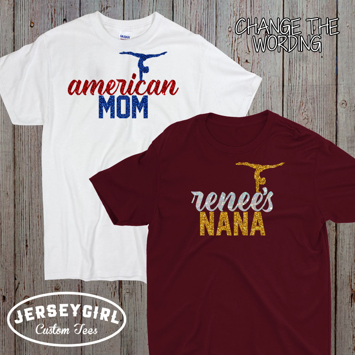 custom gymnastics shirt with name