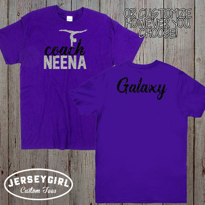 custom gymnastics shirt with name