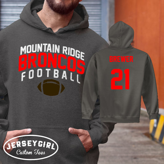 custom high school football hoodies