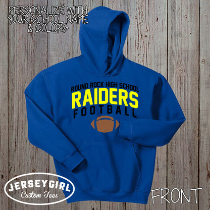 custom high school football hoodies