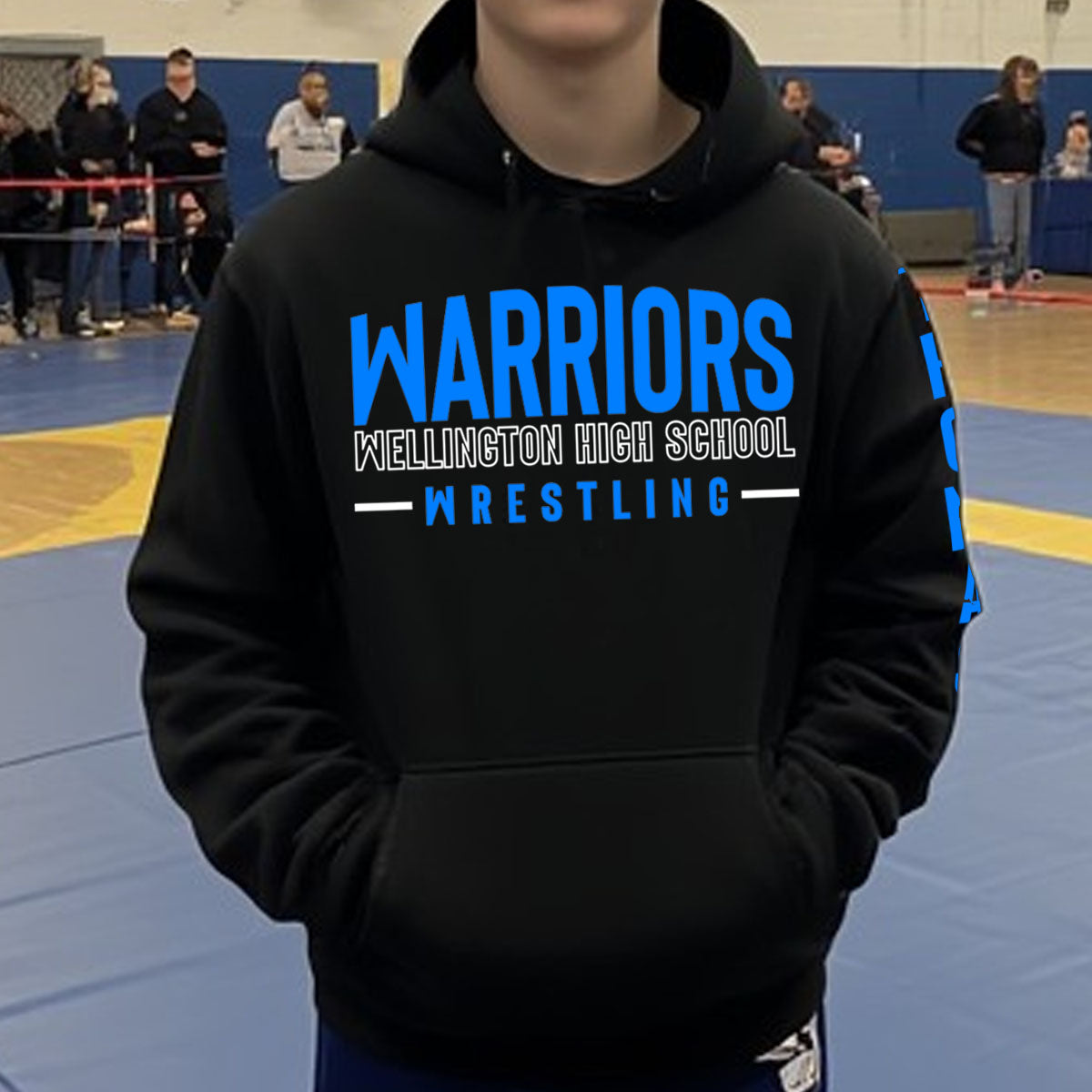 custom high school wrestling hoodie
