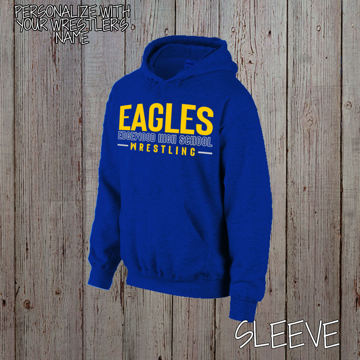 custom high school wrestling hoodie