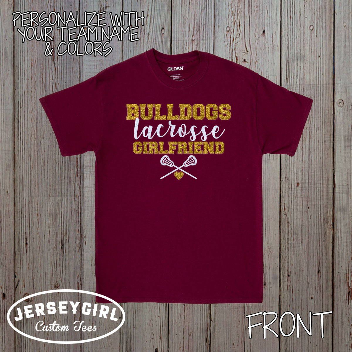 custom lacrosse girlfriend shirt