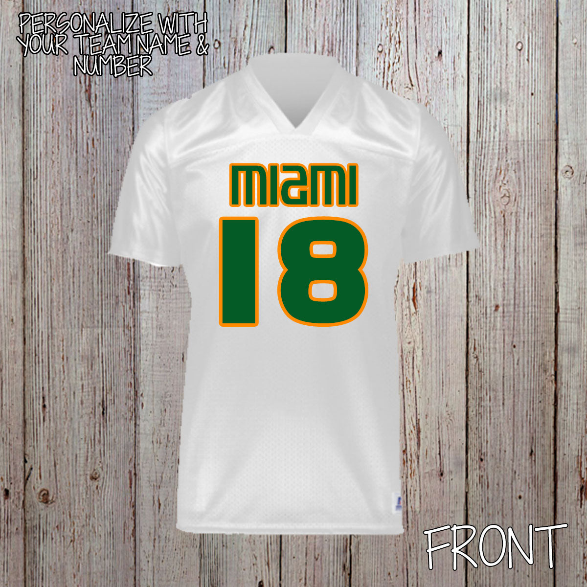 custom Miami football jersey