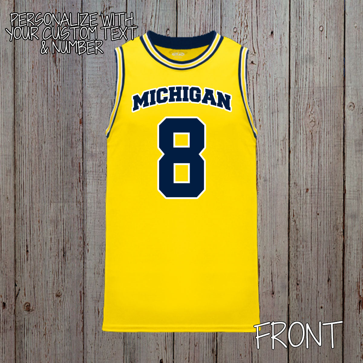 custom Michigan basketball jersey