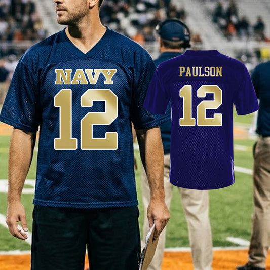 custom Navy football jersey