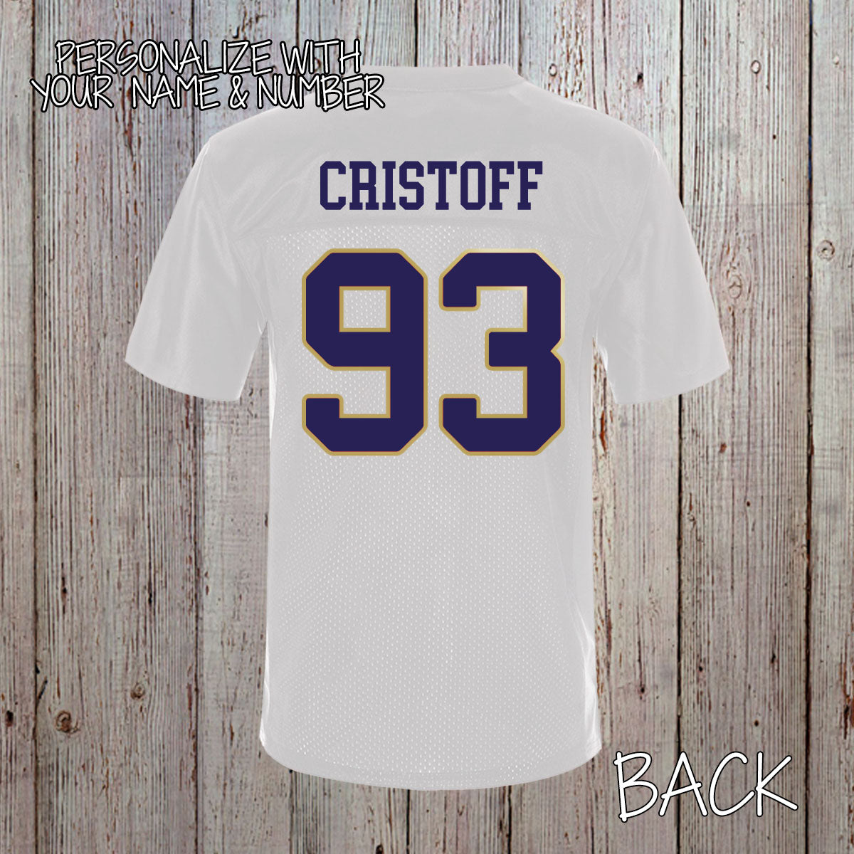 custom Navy football jersey