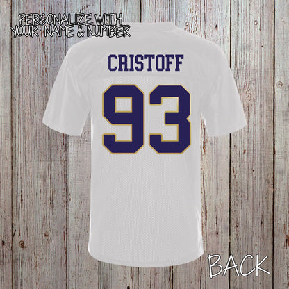 custom Navy football jersey