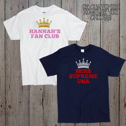 custom pageant mom shirts