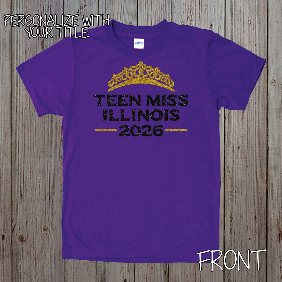 custom pageant title shirt