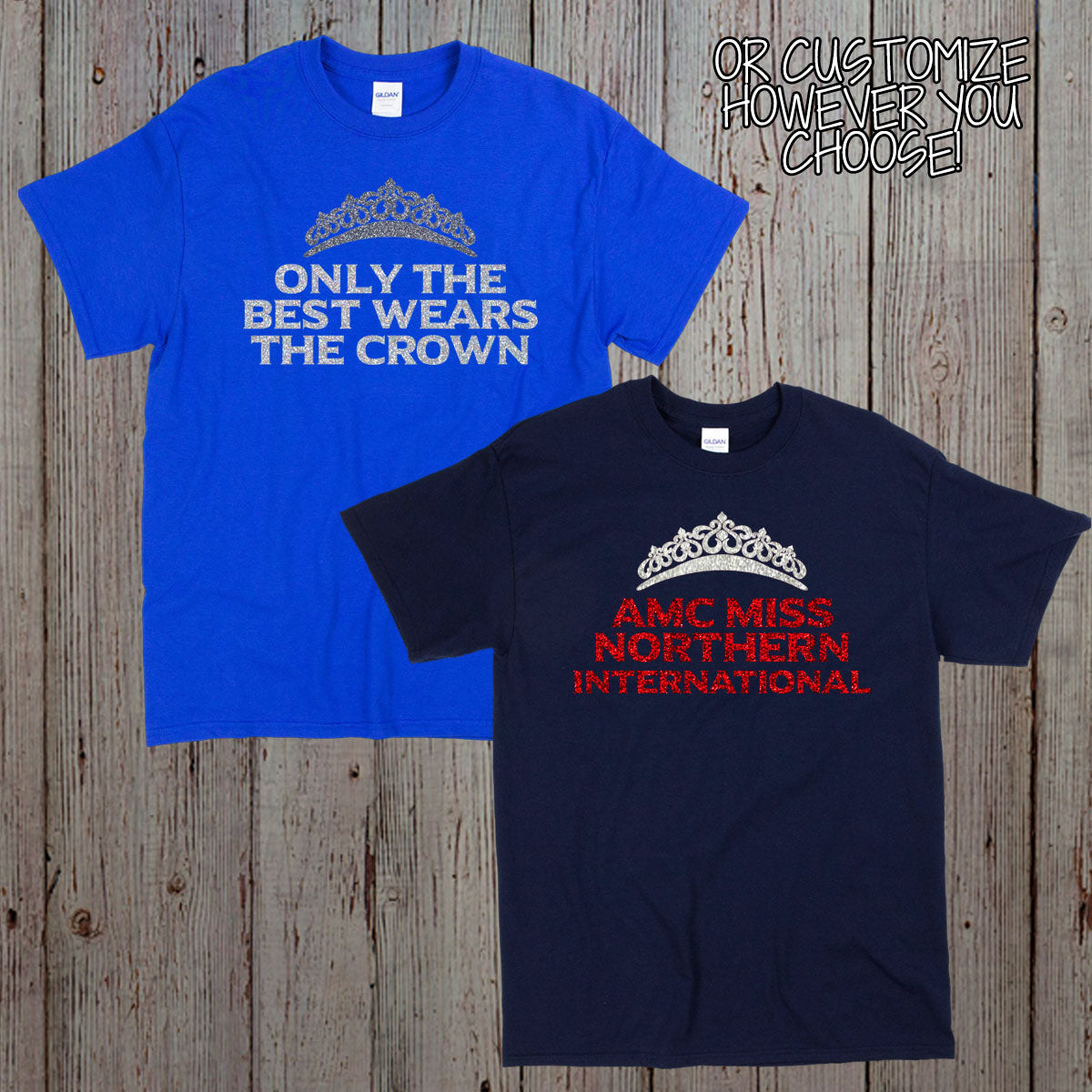 custom pageant title shirt