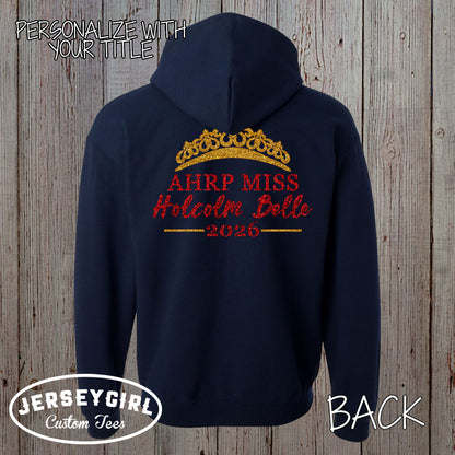 pageant title zip-up hoodie