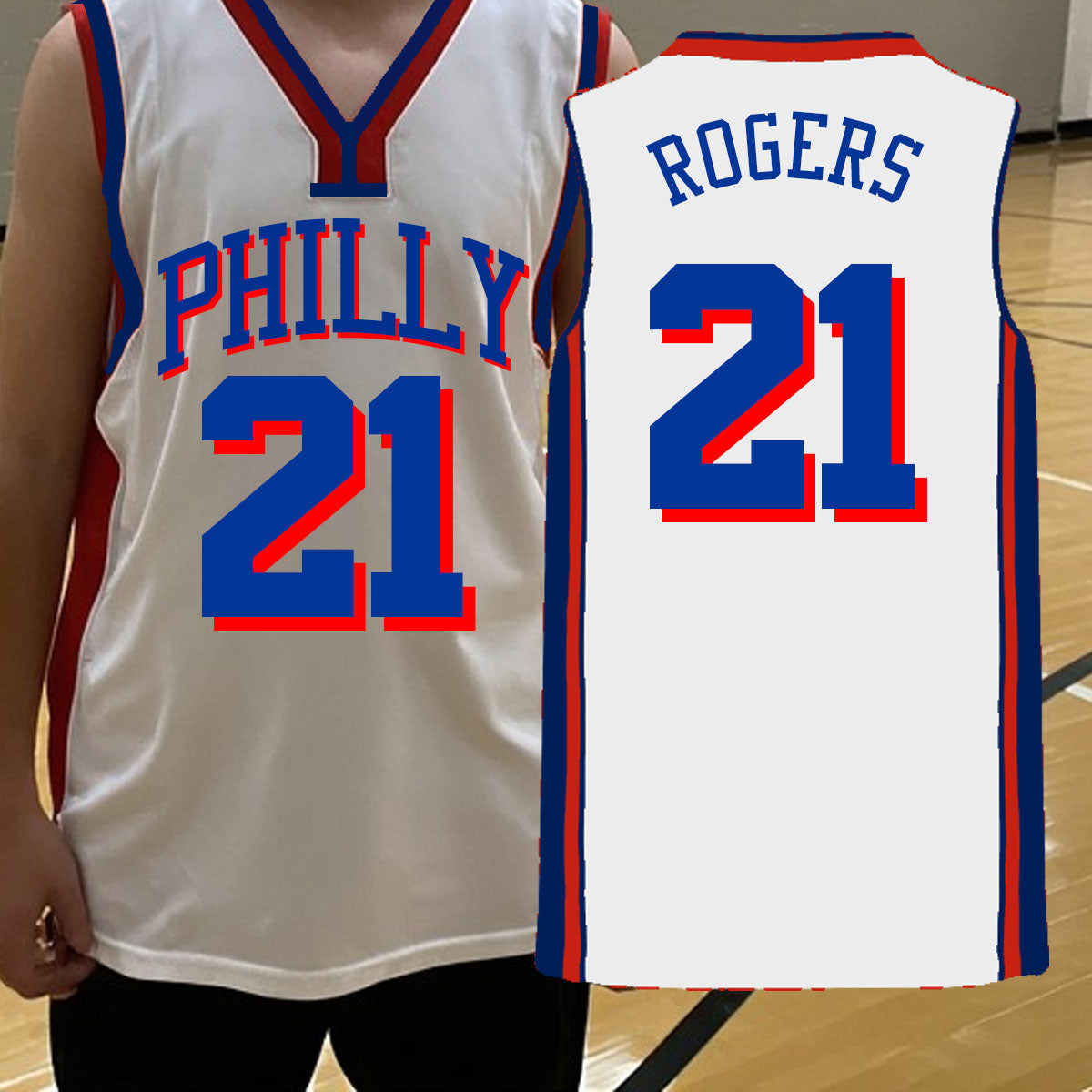 custom Philadelphia basketball jersey