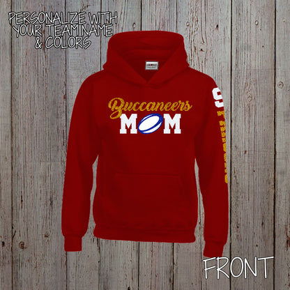 custom rugby mom hoodie