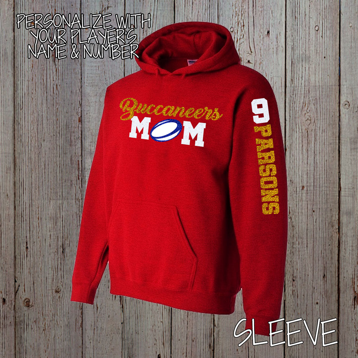 custom rugby mom hoodie